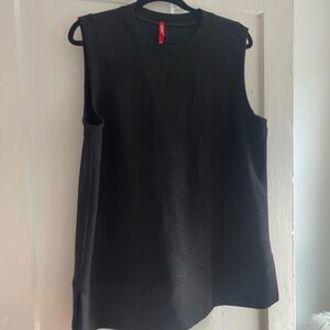 SPANX Air Essentials Black Sleeveless High-Neck Tank